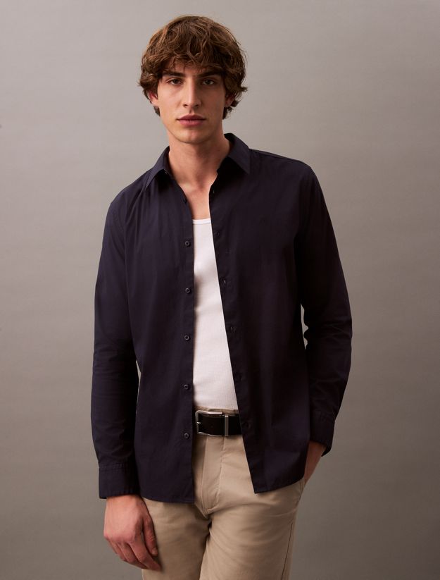 Slim Stretch Poplin Shirt