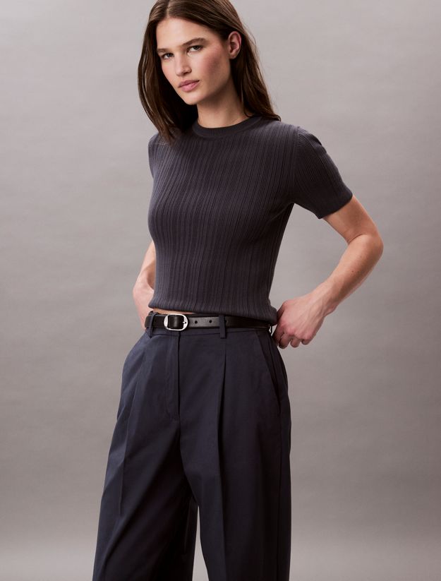 Relaxed Cotton Twill Trousers