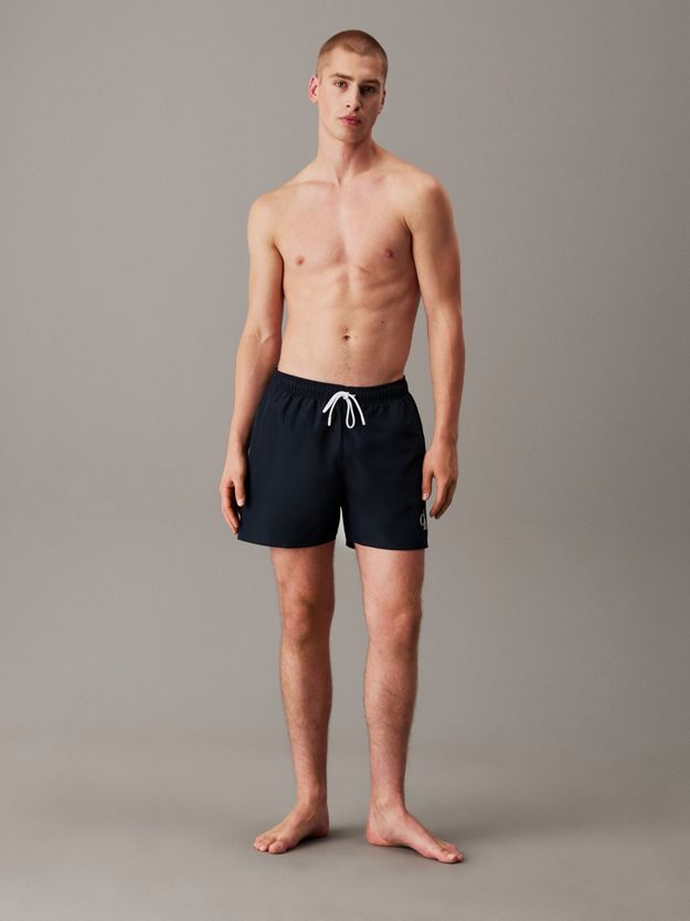 Medium Drawstring Swim Shorts - CK Monogram