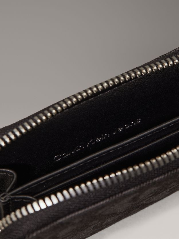 Logo Jacquard Zip Around Wallet