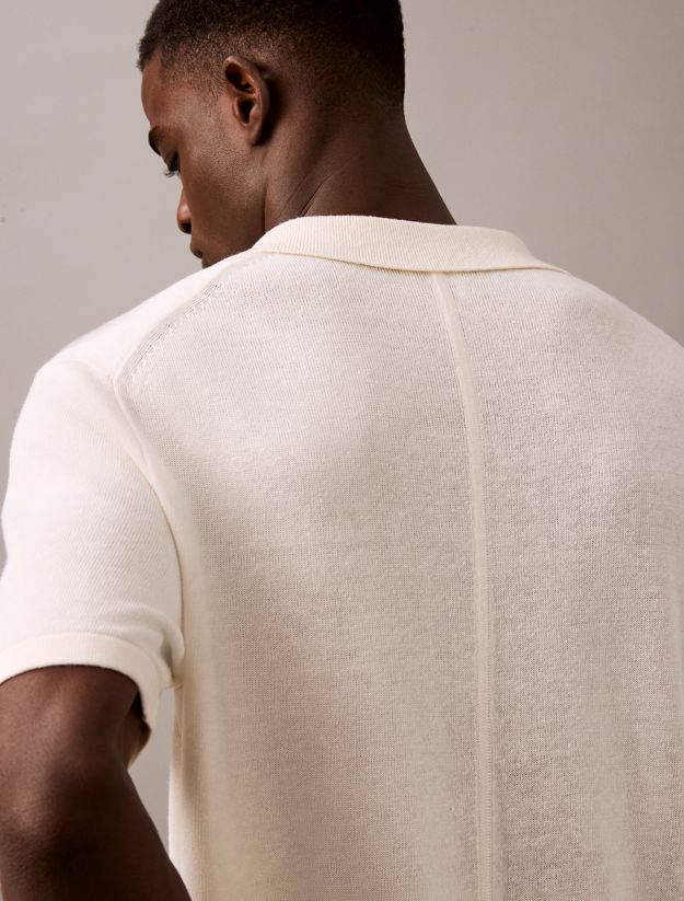 Linen Blend Short Sleeve Jumper