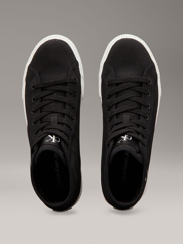 Canvas Low Profile High-Top Trainers