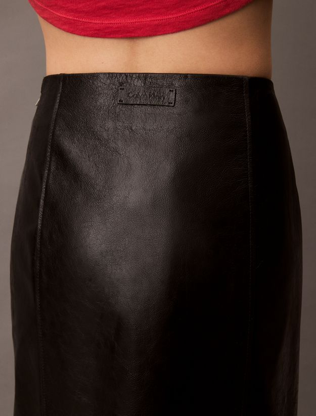 Leather Midi Skirt