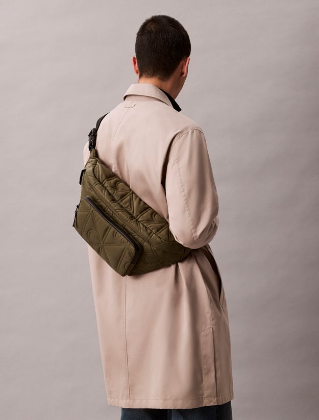 Puffer Monogram Logo Sling Bag