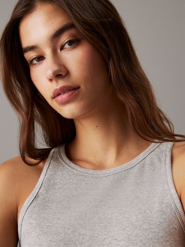 Slim Ribbed Lounge Tank Top
