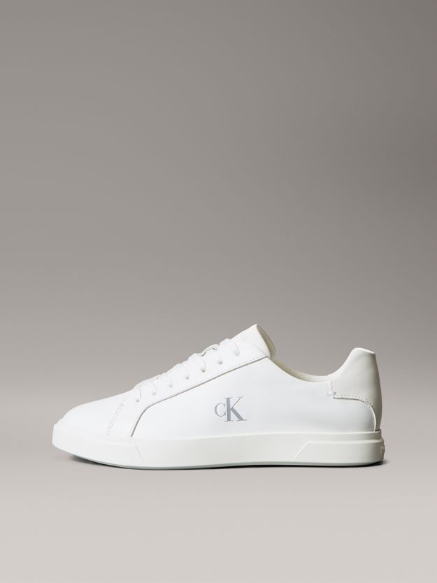 Leather Signature Logo Trainers