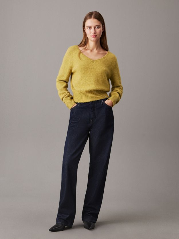 Plush Wool Blend V-Neck Jumper