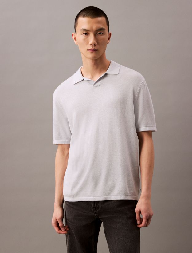 Linen Blend Short Sleeve Jumper