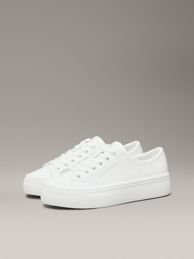 Leather Platform Trainers