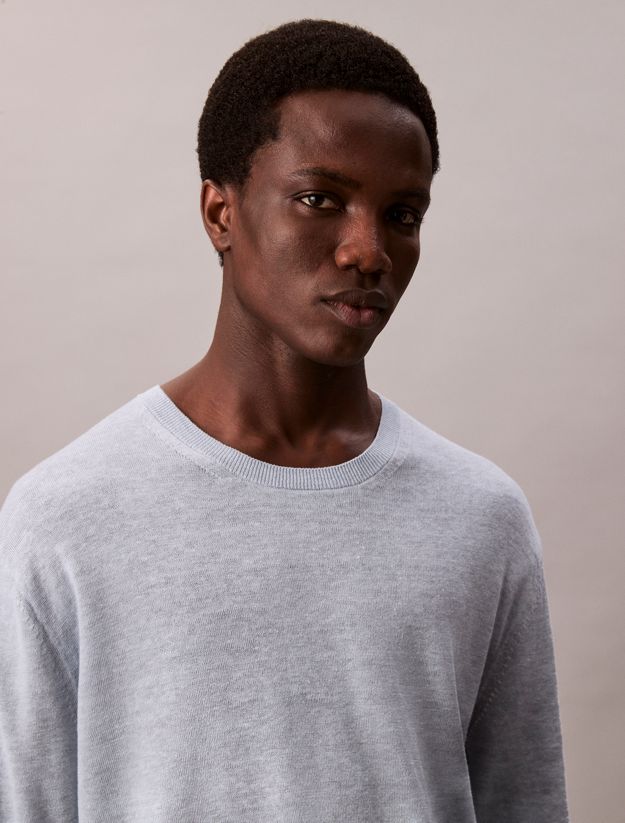 Linen Blend Dual Tone Jumper