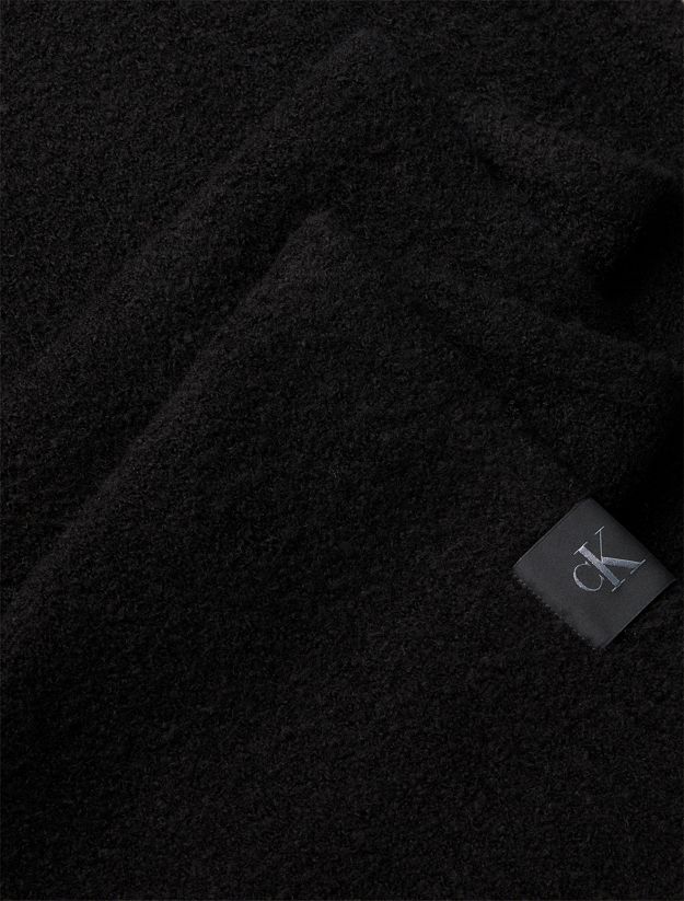 Soft Boucle Signature Logo Scarf