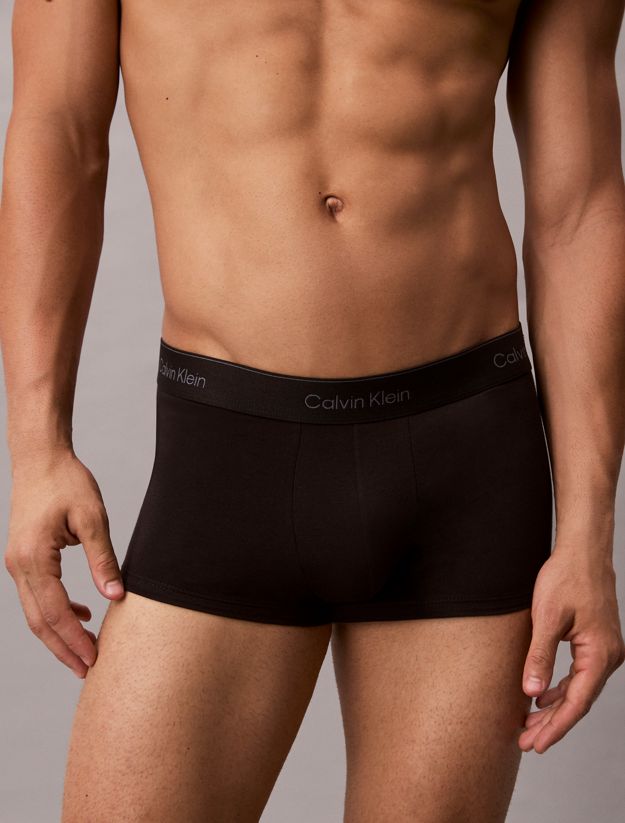 3 Pack Low Rise Trunks - Icon Cotton Stretch
