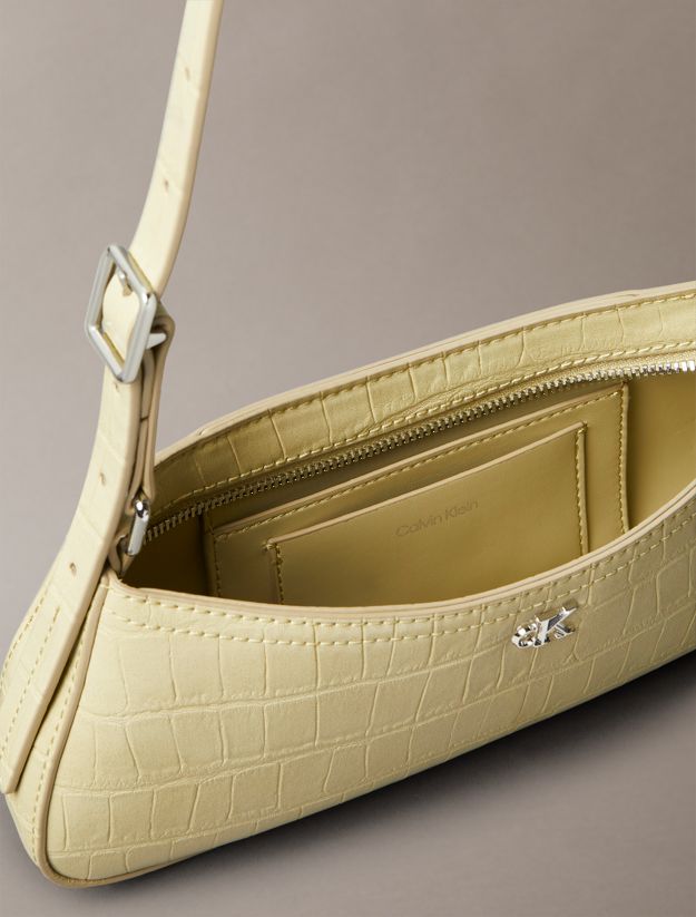 Small Croc-Effect Shoulder Bag