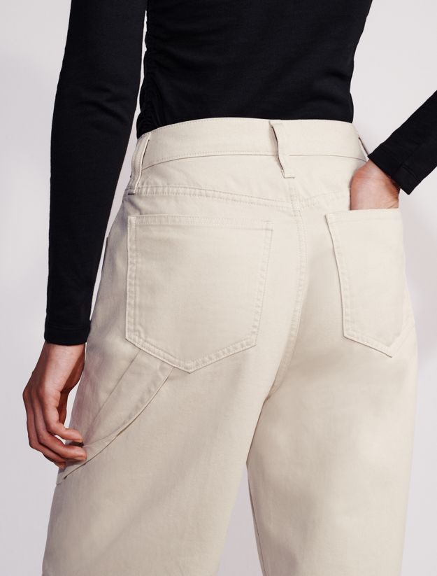 Wide Leg Cargo Trousers