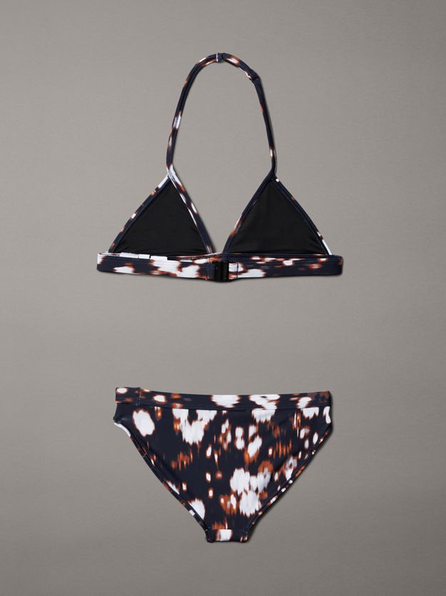 Girls Triangle Bikini Set - CK Monogram