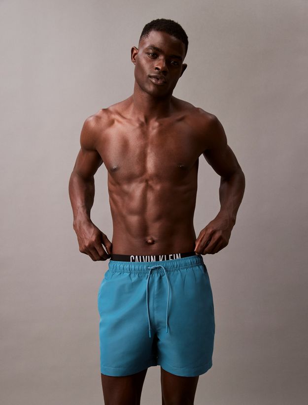 Double Waistband Swim Shorts - Intense Power