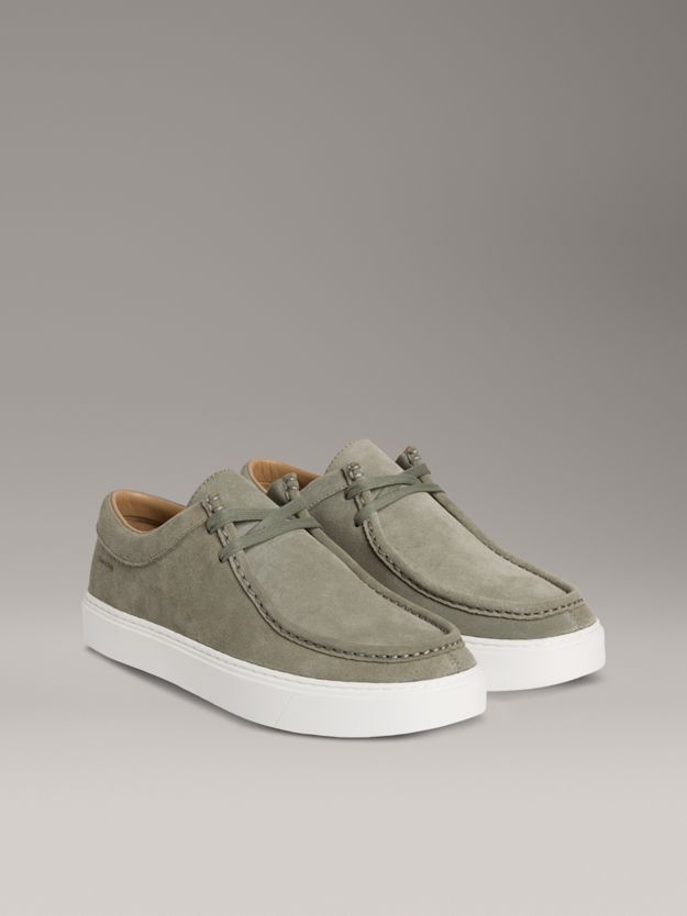 Leather Hybrid Apron Toe Lace-Up Shoes