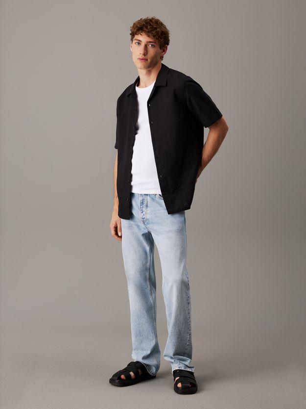 Linen Cotton Cuban Collar Shirt