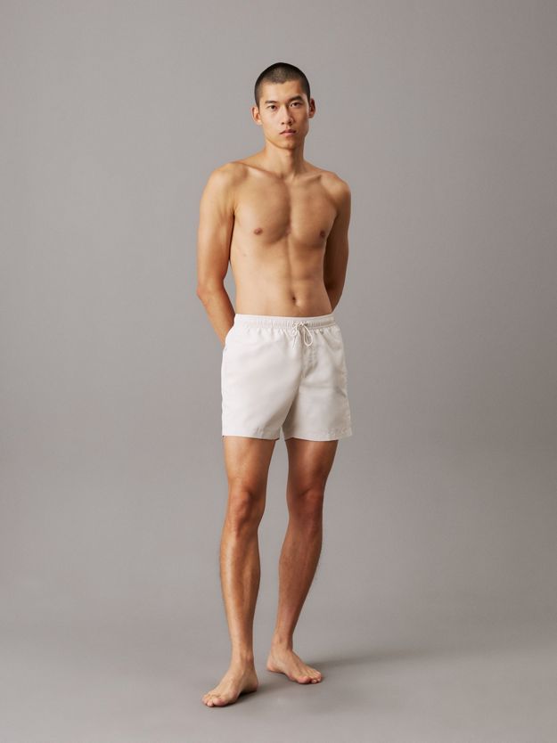 Medium Drawstring Swim Shorts - Logo Embroidery