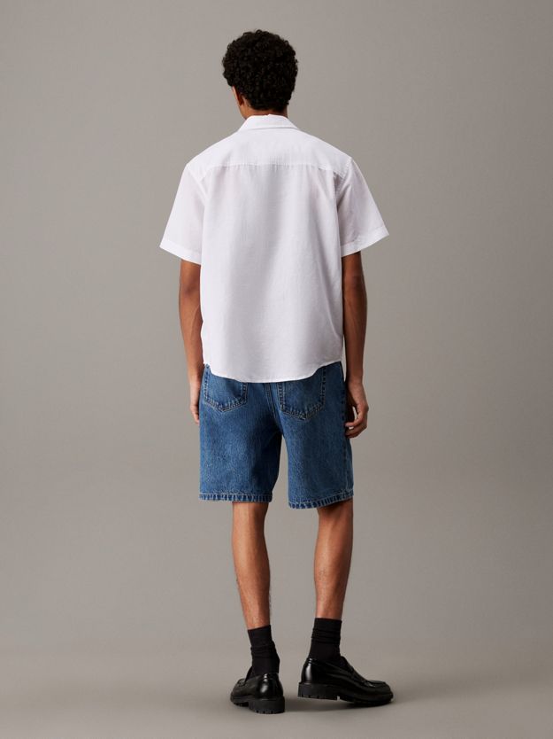 Linen Cotton Short Sleeve Shirt