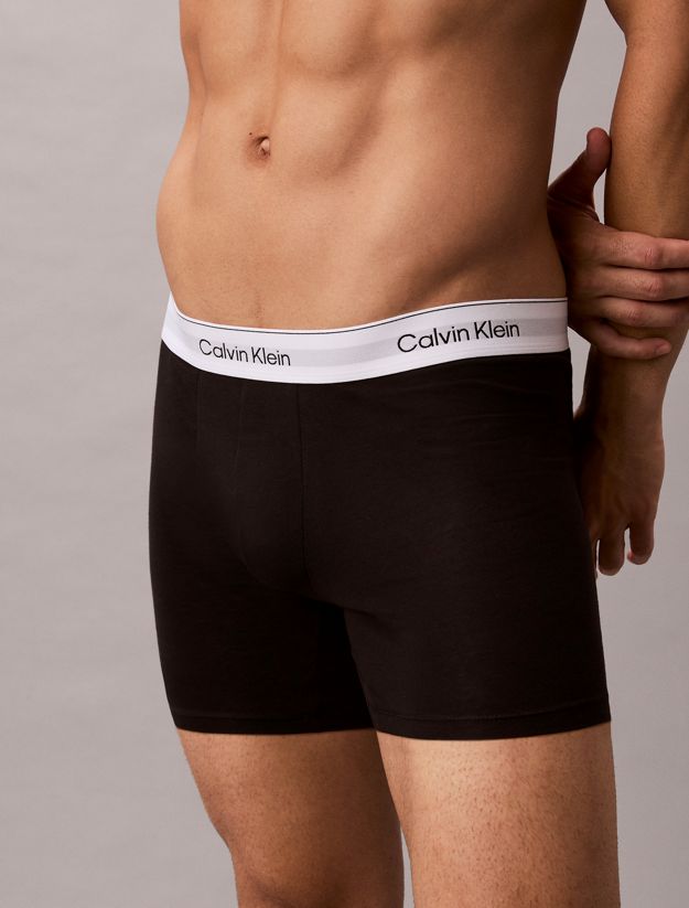 3 Pack Boxer Briefs - Icon Cotton Stretch