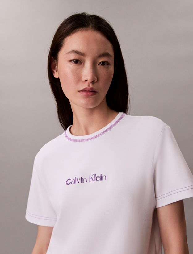 Embroidered Logo Graphic Slim T-Shirt