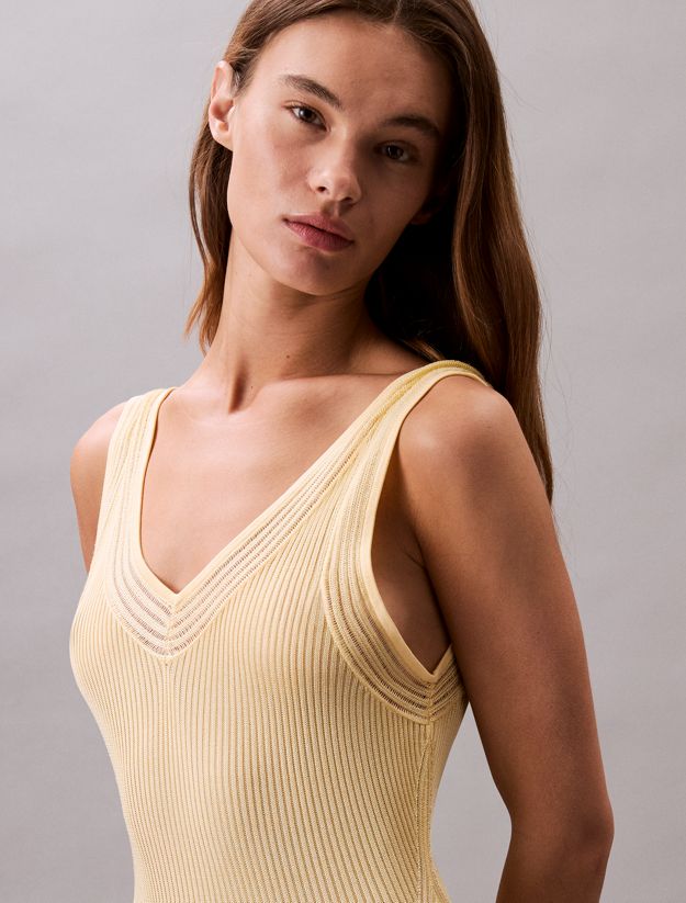 Knit Rib Sleeveless Dress