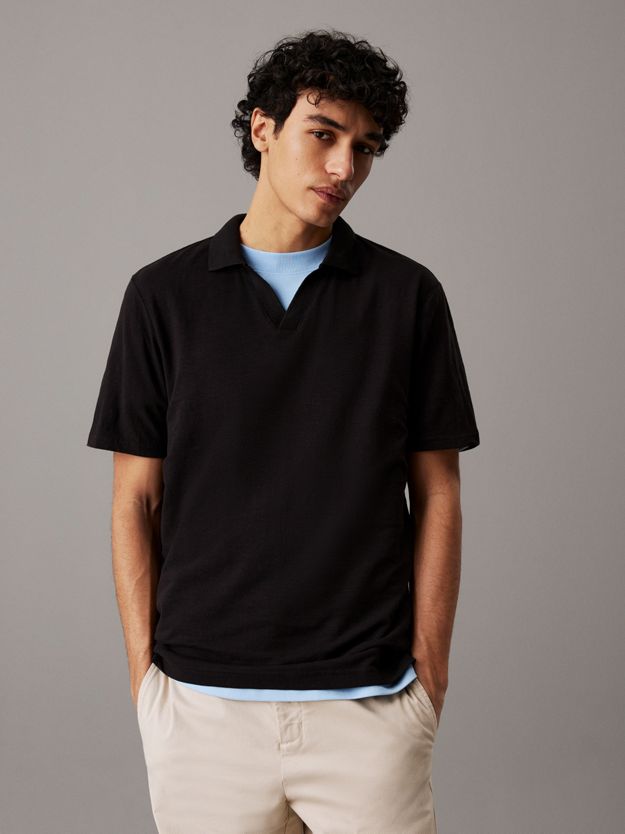 Cuban Collar Polo Shirt