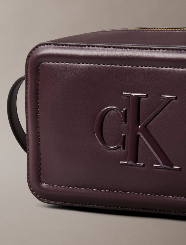 Embossed Monogram Logo Camera Bag