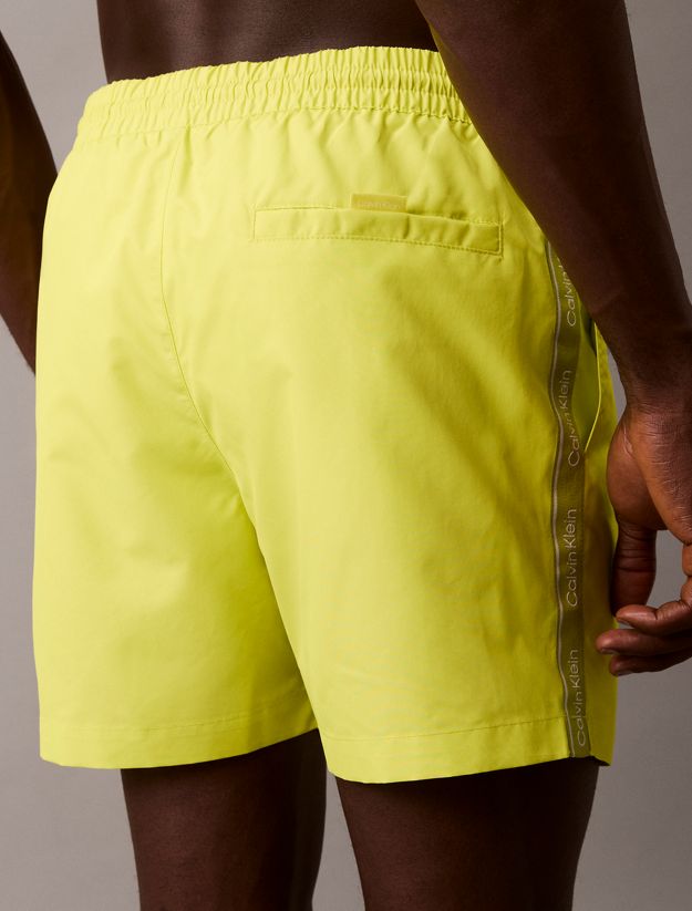 Medium Drawstring Swim Shorts - Logo Tape