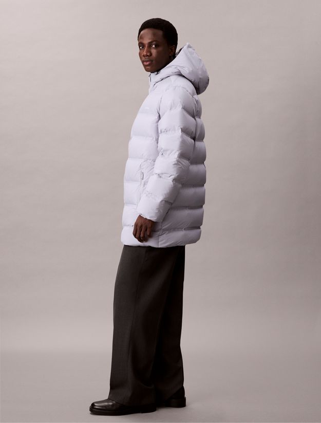 Channelled Down Puffer Coat