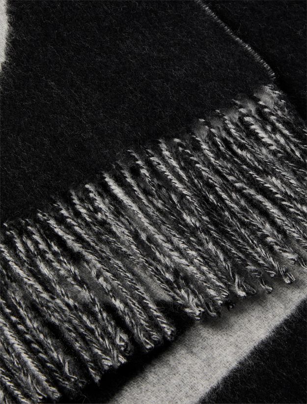 Warm Soft Wool Logo Scarf