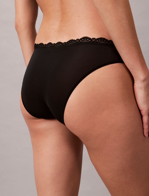 Bikini Briefs - Microfibre Stretch with Lace