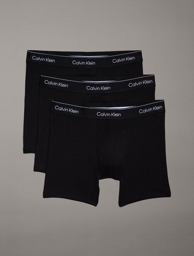 3 Pack Boxer Briefs - Icon Cotton Stretch