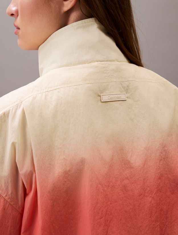 Cropped Ombre Nylon Jacket