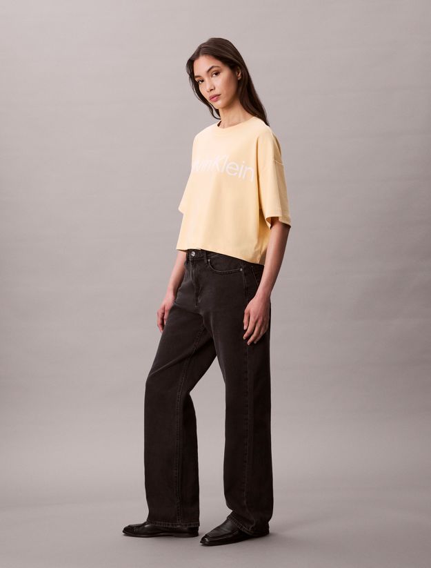 Logo Graphic Boxy Cropped T-Shirt