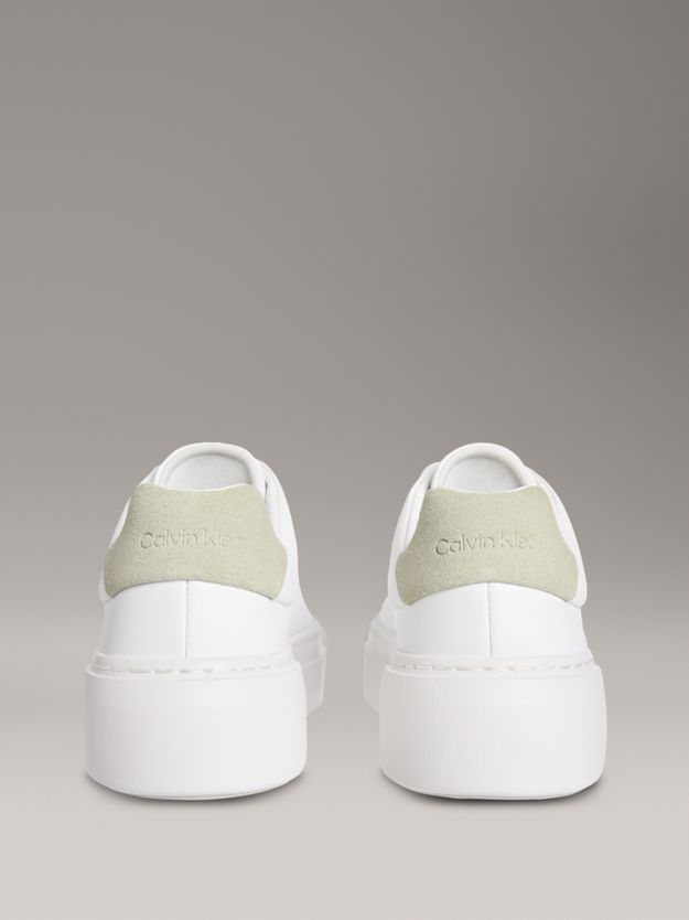 Leather Platform trainers