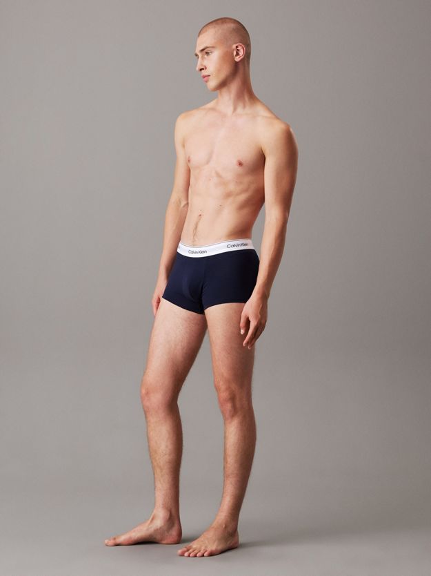 3 Pack Low Rise Trunks - Icon Cotton Stretch