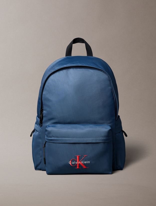Nylon Monogram Logo Backpack