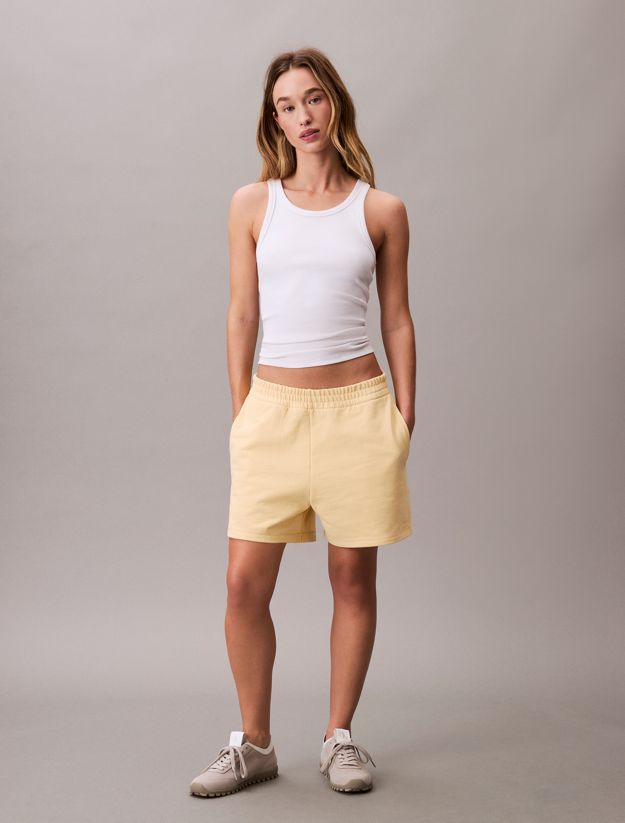 Cotton Terry Jogger Shorts