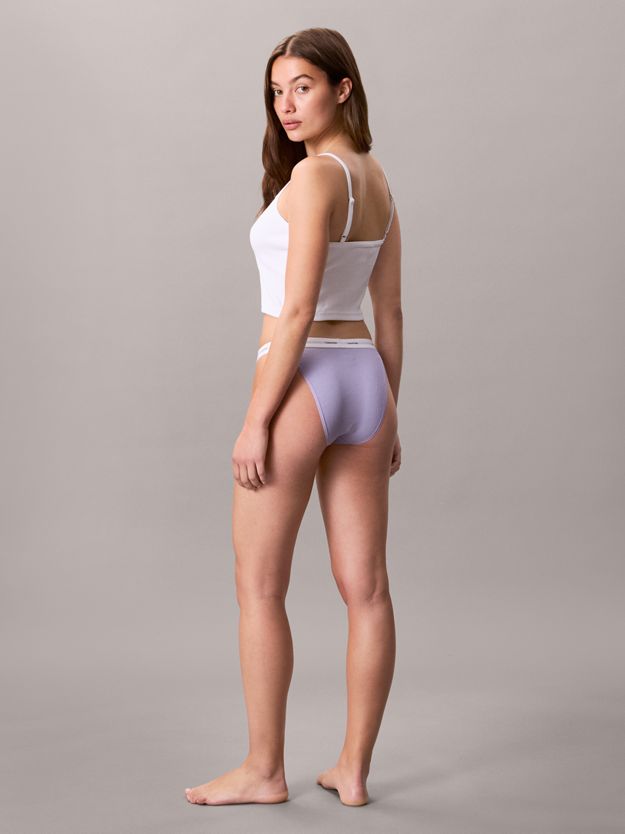 High Leg Tanga - Cotton Stretch Rib
