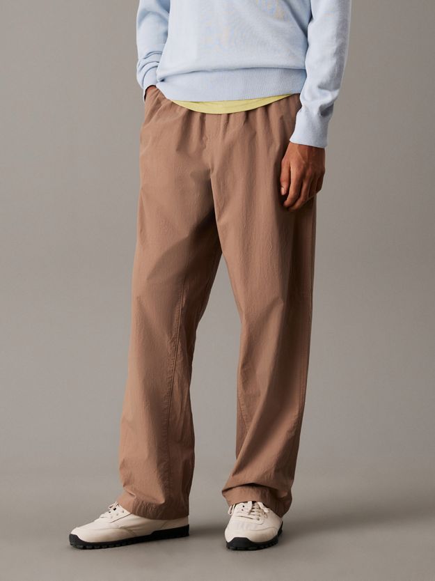 Relaxed Cotton Poplin Trousers