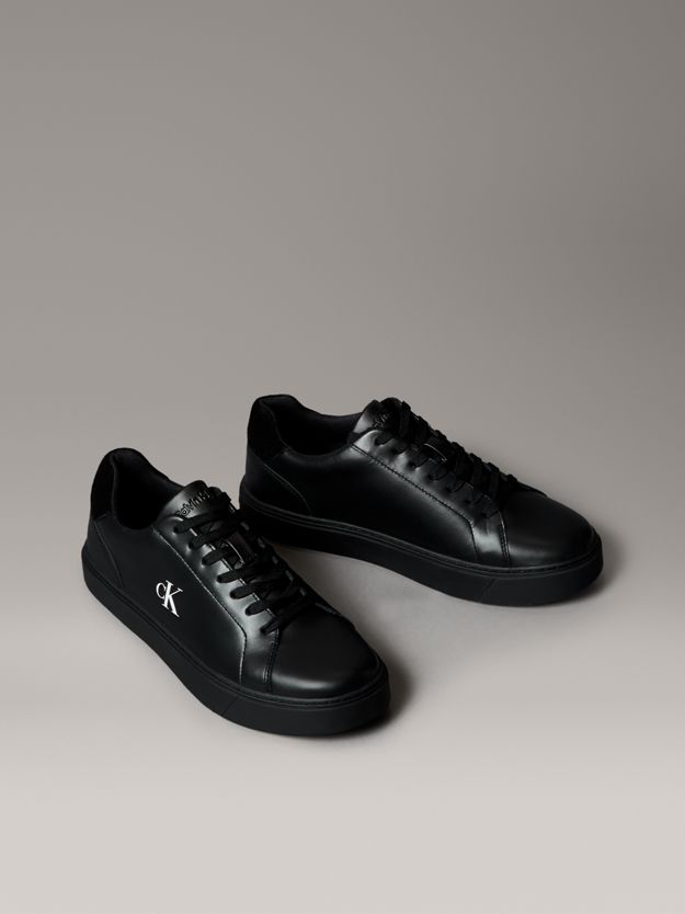 Smooth Leather Flexible Sole Trainers