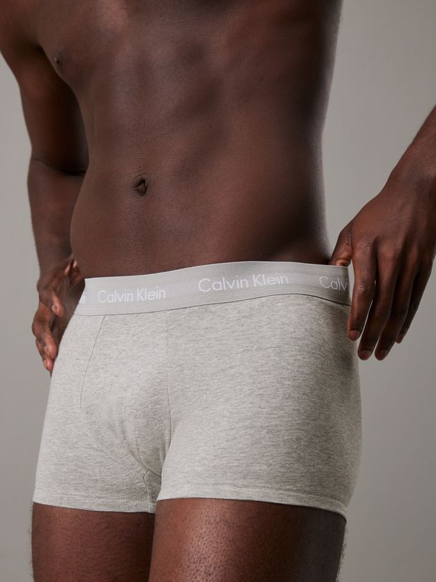 3 Pack Low Rise Trunks - Cotton Stretch