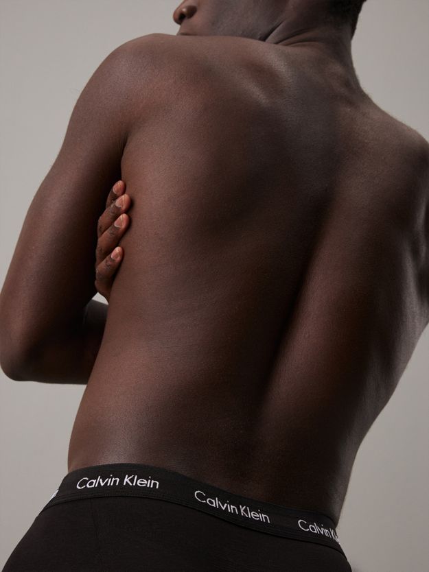 3 Pack Low Rise Trunks - Cotton Stretch