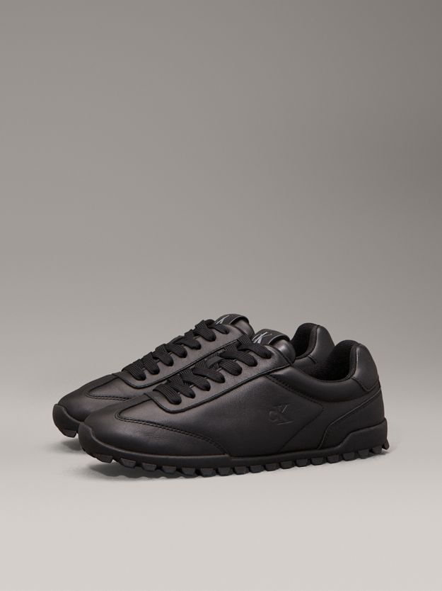 Leather Low Profile Trainers