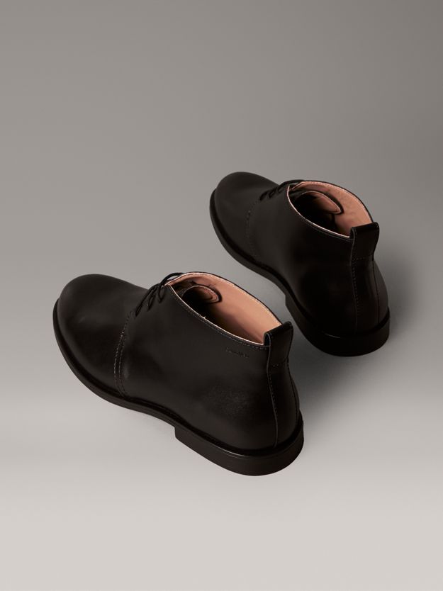 Leather Desert Boot Lace-Up Shoes