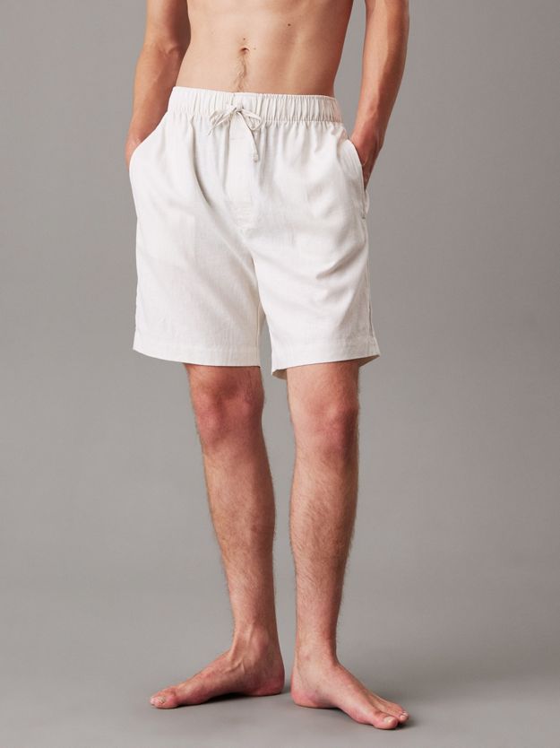 Linen Blend Pyjama Shorts