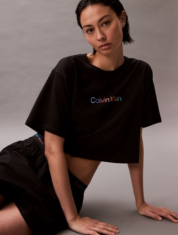 Boxy Cropped Pyjama Top - Pride