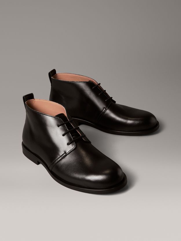 Leather Desert Boot Lace-Up Shoes